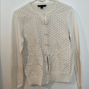 Ann Taylor Cream Cardigan